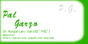 pal garzo business card